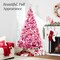 Best Choice Products Artificial Flocked Christmas Tree, Pre-Lit Holiday Décor w/ Twinkle Lights - 6ft